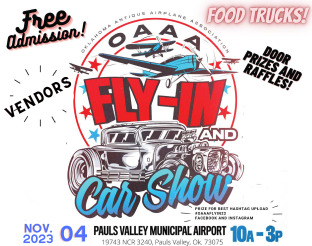 View 2023 OAAA Fly-In & Car Show flyer.